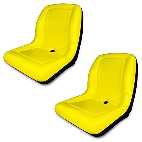 SEDILI TRAC (2 posti) Sedile giallo per John Deere Gator CS TS TX 4X2 AM133476 – Sedili con schienale alto (stesso giorno)