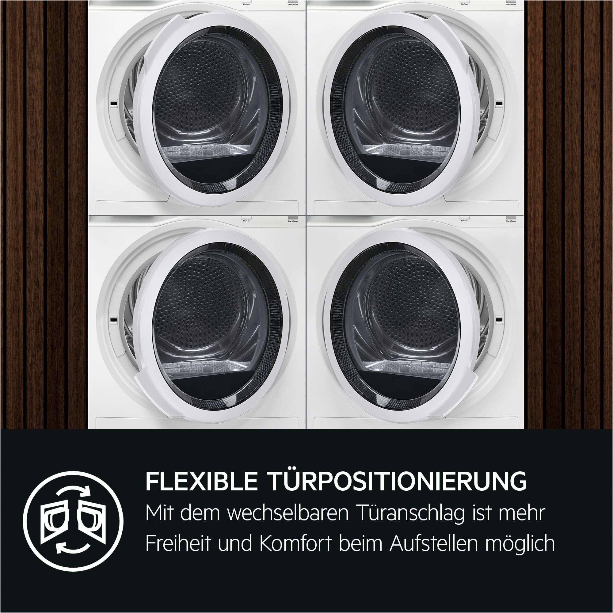 Wärmepumpentrockner 8 kg Serie 7000 SensiDry mit Schontrommel und Reversierautomatik, Knitterschutz TR7T50580