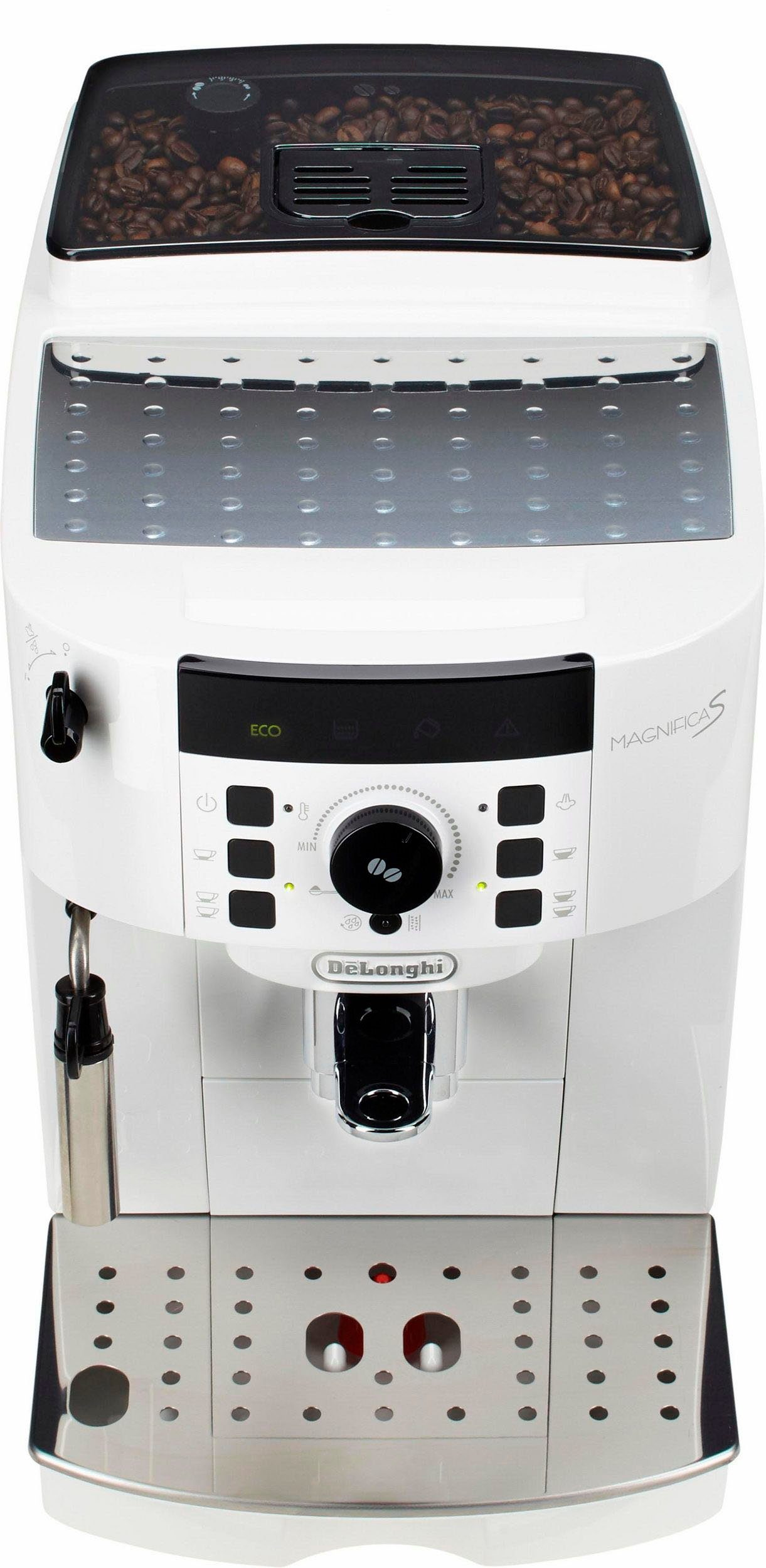 Kaffeevollautomat Magnifica S ECAM21.118.W - Milchaufschäumdüse für Cappuccino, Weiß
