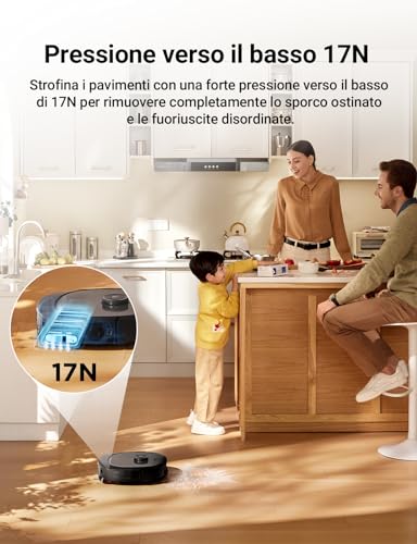Aspirapolvere Lavapavimenti Rilevamento Autopulente Asciugatura