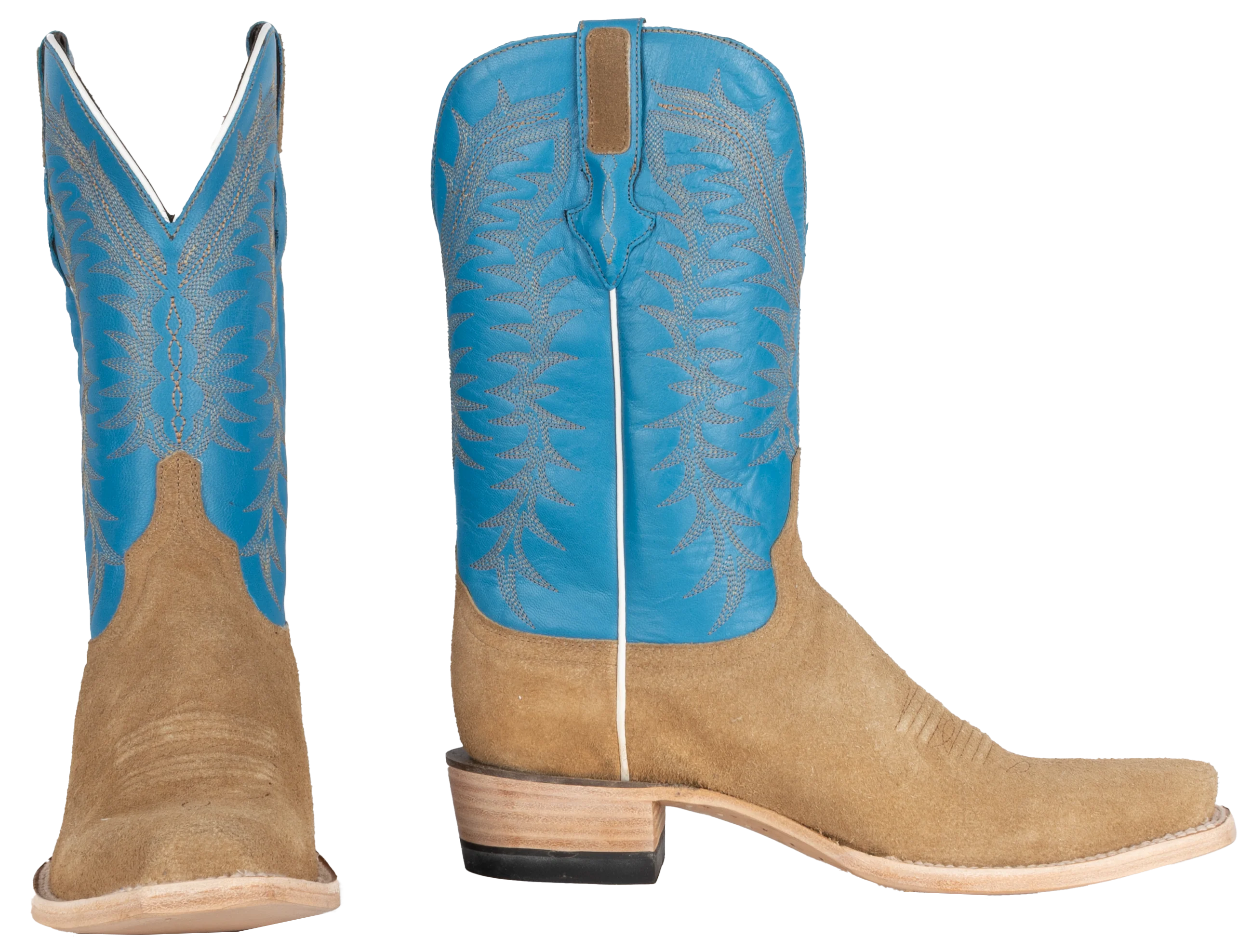 Resistol Boots Rough Out Cognac Cutter Toe