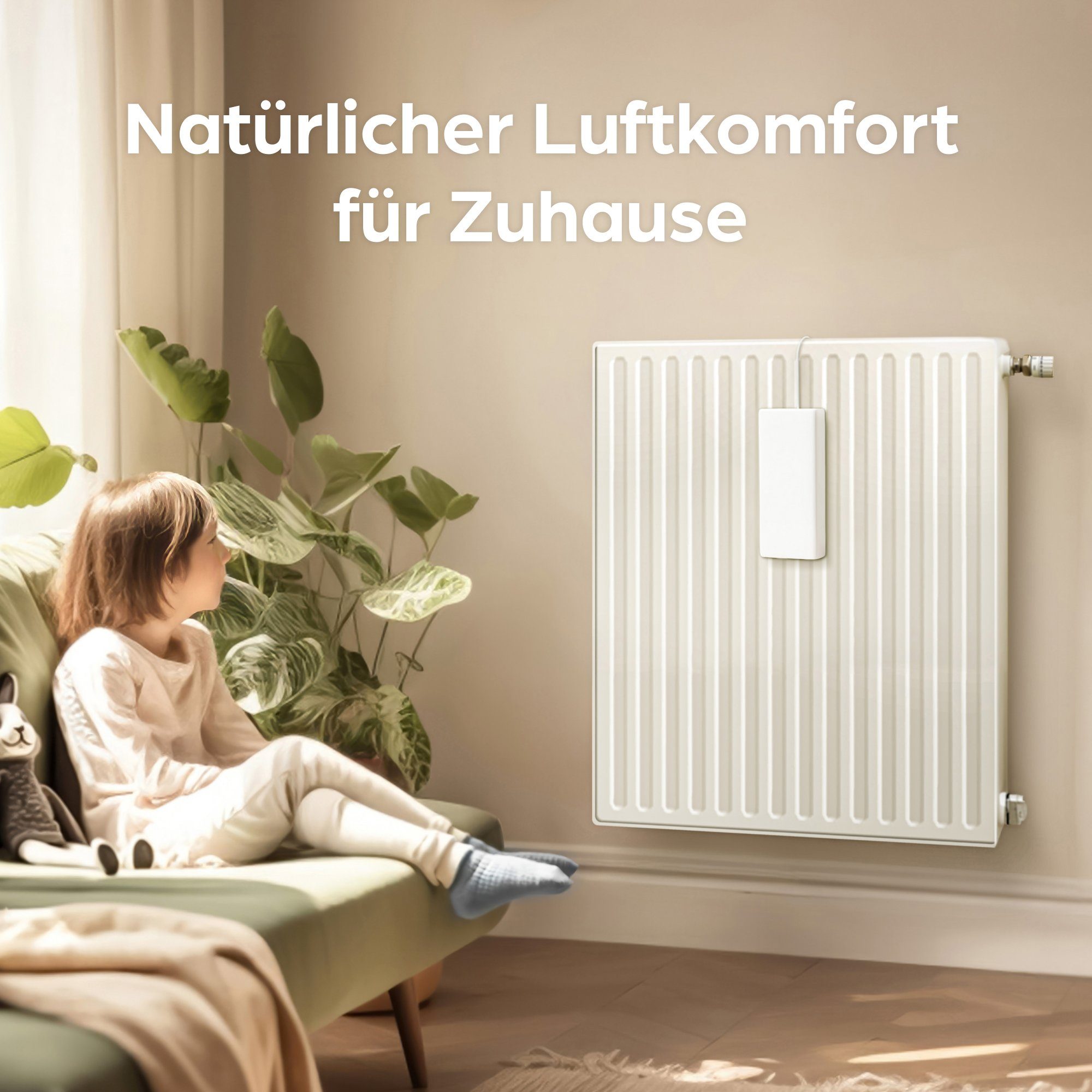 Luftbefeuchter Luftbefeuchter Heizkörper aus Keramik - 4er Set mit Flexiblem Haken