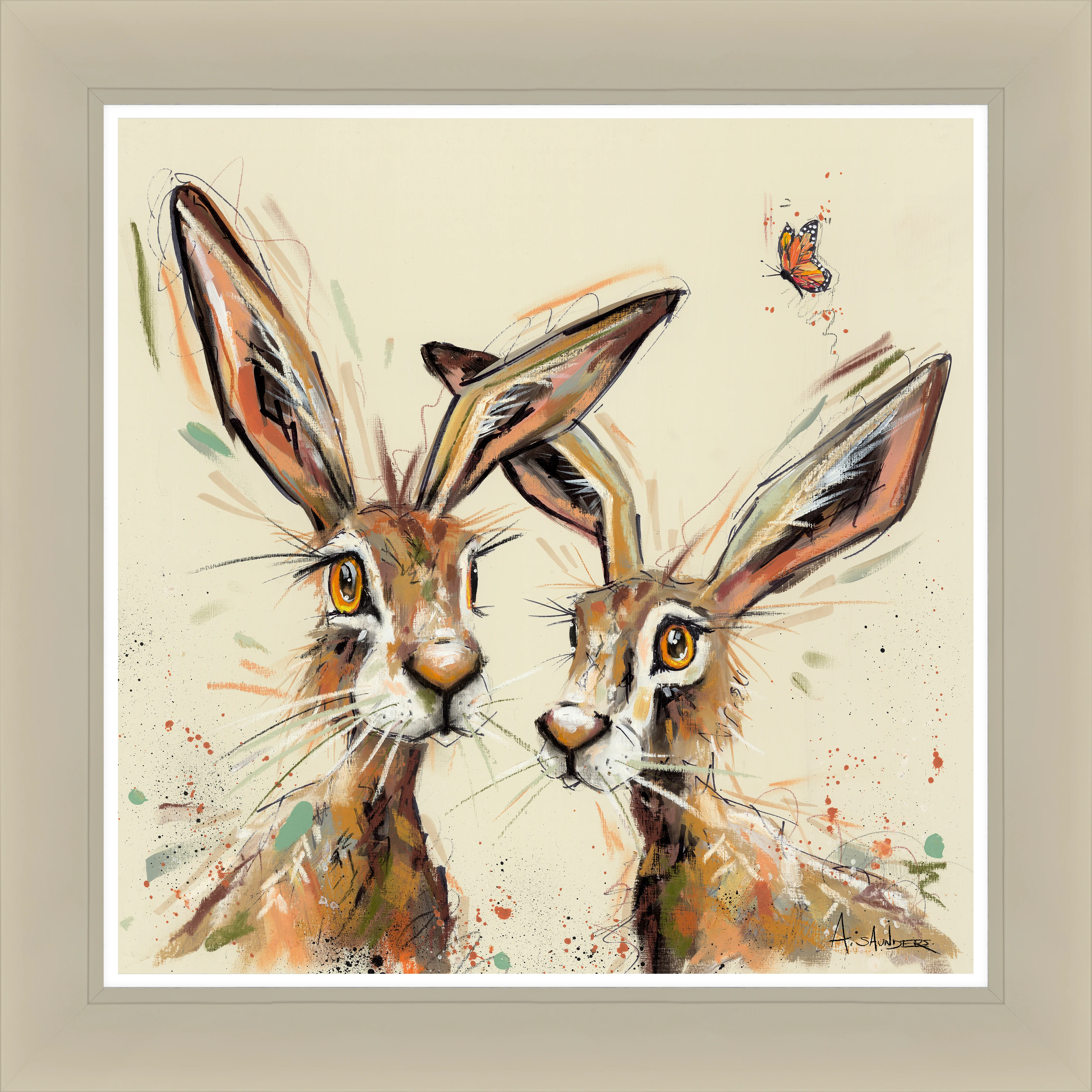 Hare and Hare Alike Print | Woodcock & Cavendish