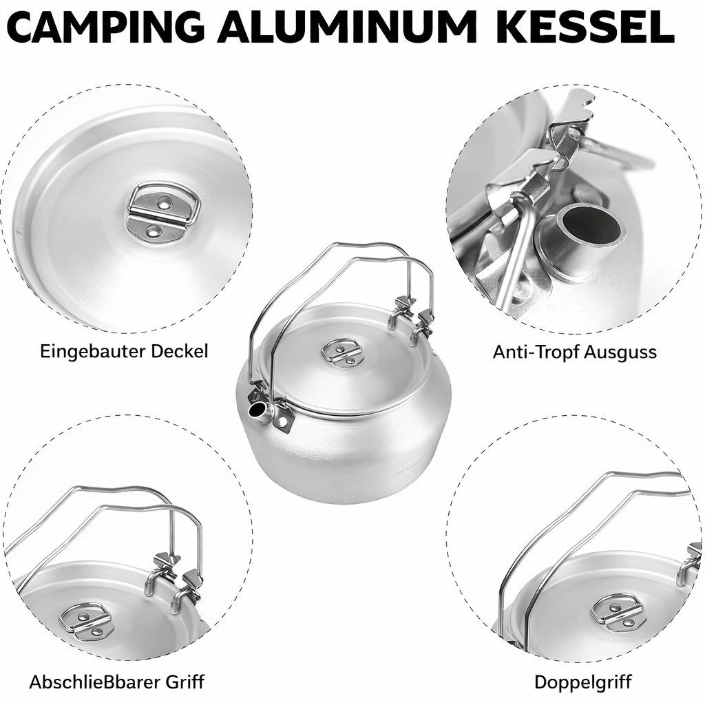 Wasserkessel Nimbus Aluminium Wasserkocher 1,2 L