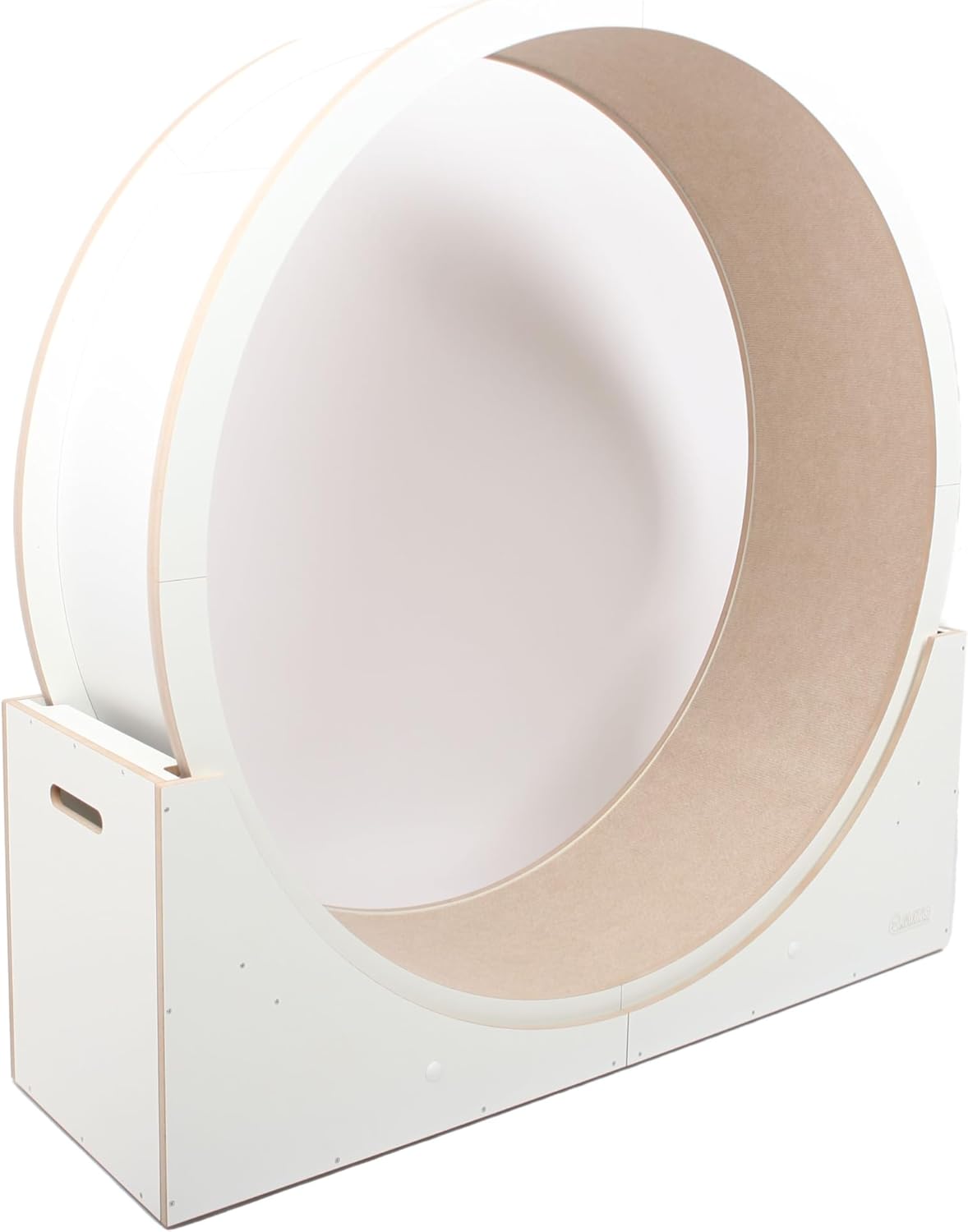 Elmato Katzenlaufrad Simba L & XXL ca. 120 cm / 140 cm in weiß/beige & grau/meliert (beige, 120 cm)