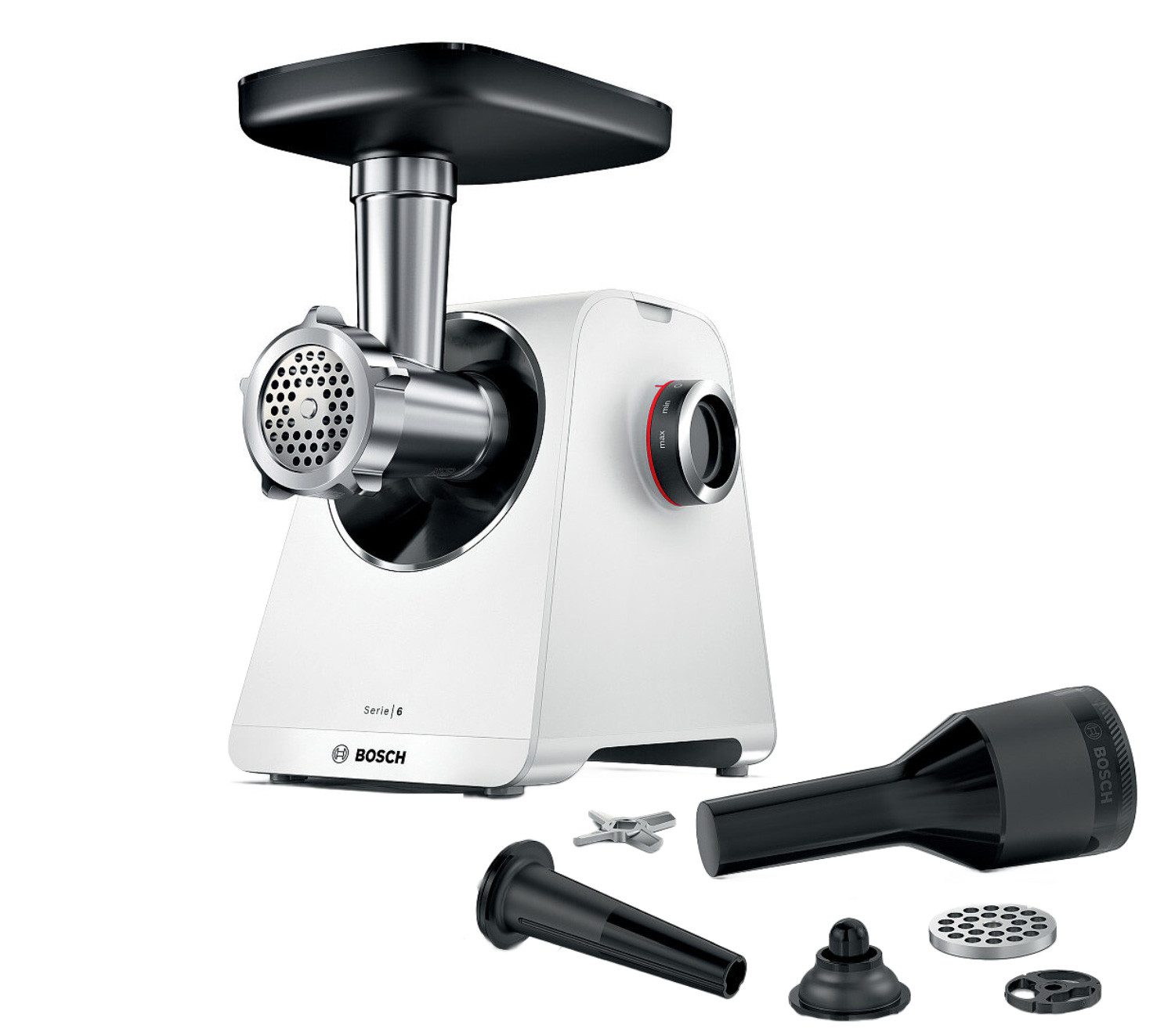 Fleischwolf Bosch MFWS607W Serie6 MultiPower Fleischwolf 2100W weiß