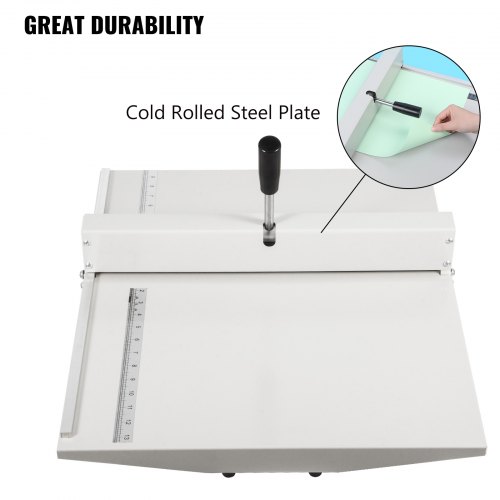 VEVOR Rillmaschine 460 mm, Manuelle Nutmaschine 635 mm x 535 mm x 155 mm, Creasing Maschine 9,5 kg, Bürobedarf und Schreibwaren mit Arbeitssparender Griff, Falzmaschine für Dateien, Karten
