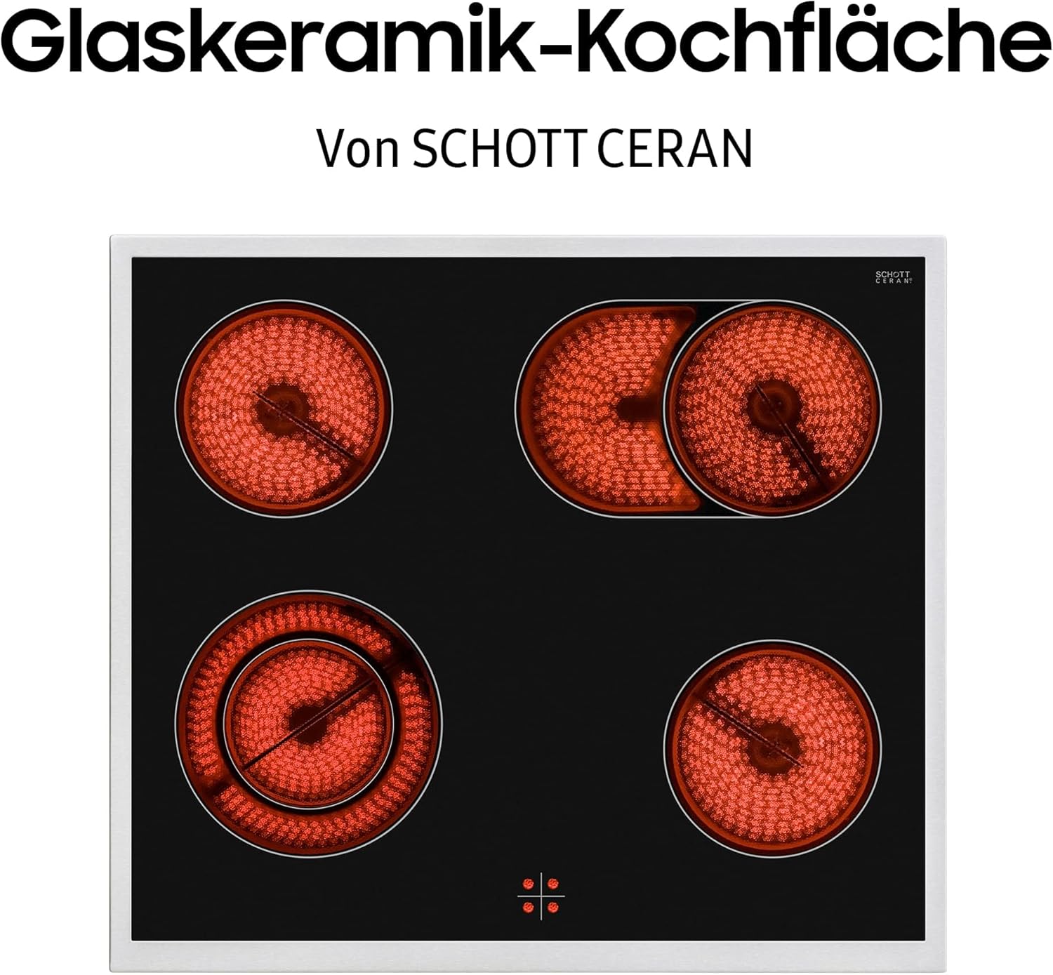 Herdset F-NB69R3301RS bestehend aus Ceranfeld und Einbaubackofen,69 L, versenkbare Knebel, Glaskeramik Kochfläche