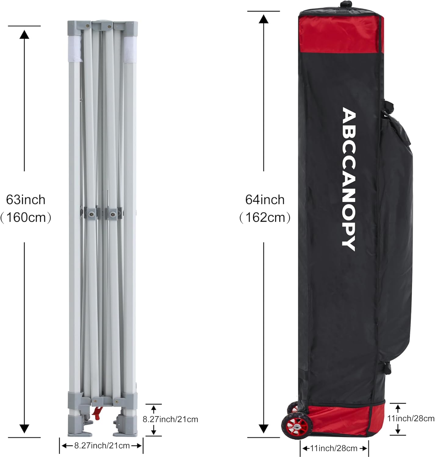 ABCCANOPY Easy Pop Up Canopy Tent with Sidewalls 10x10 Commercial -Series  White