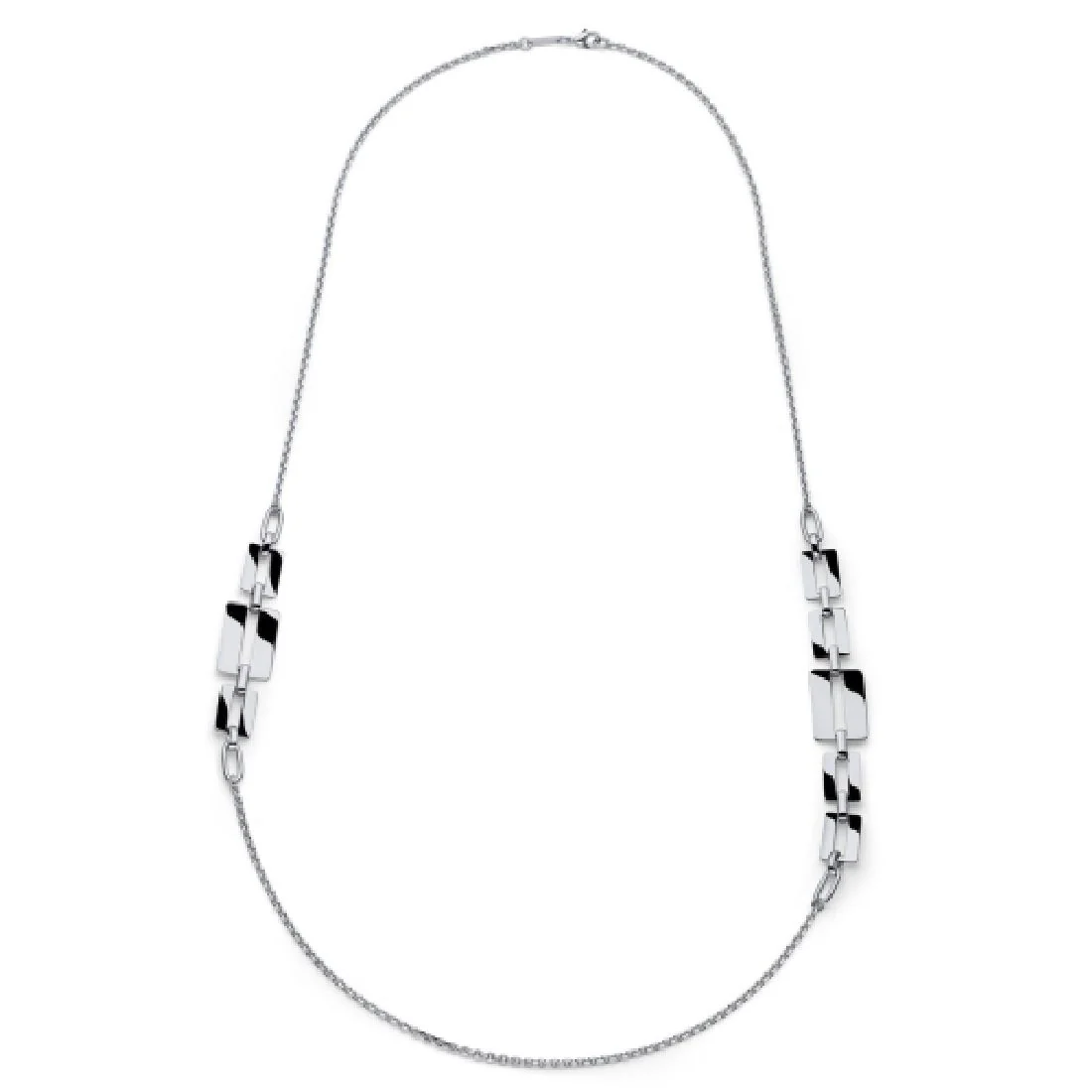 Collana lunga Unoaerre maglie rettangolari 2654