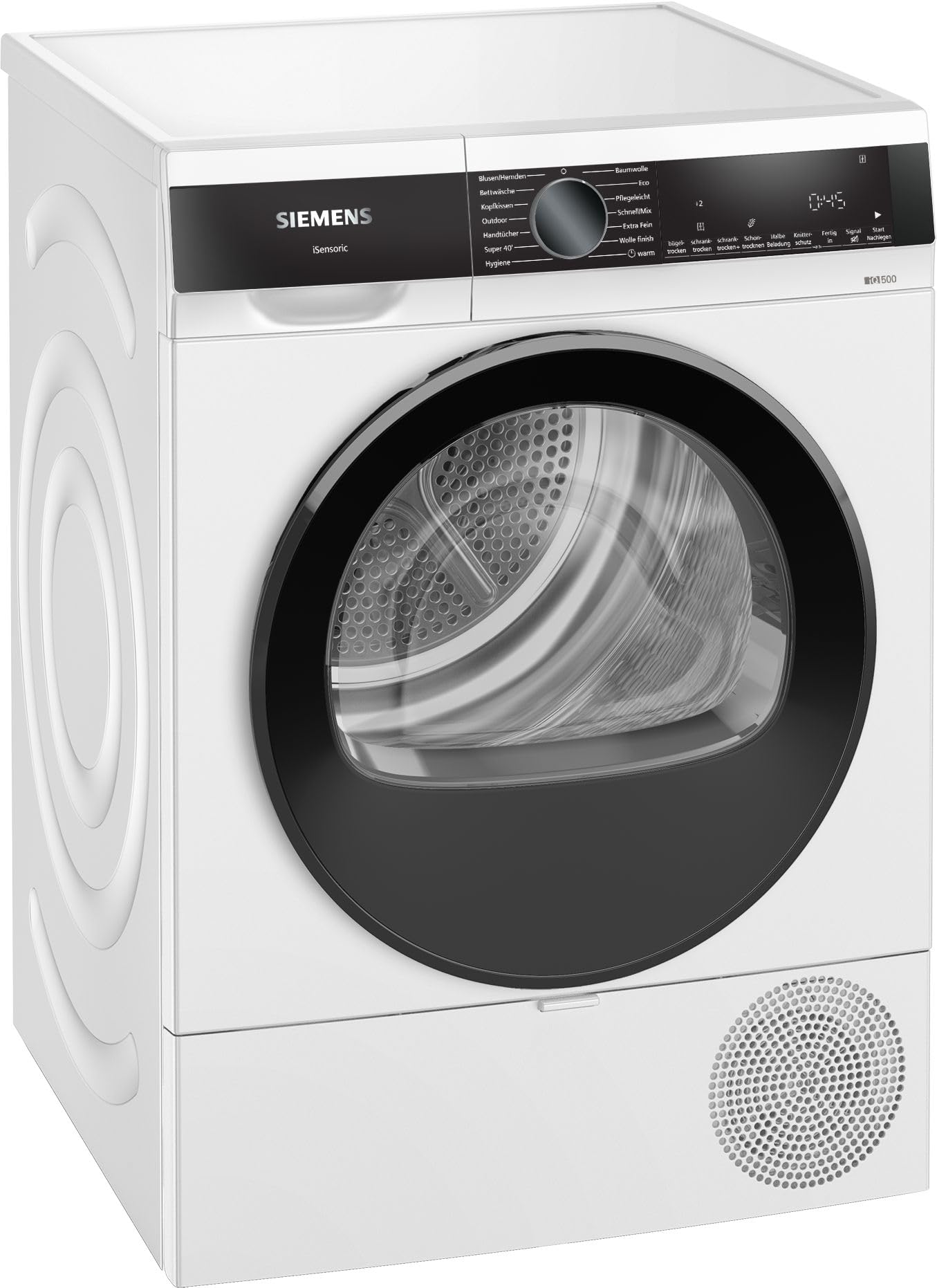 Wärmepumpentrockner 9 kg iQ500 WQ33G2D41 Frontlader mit AutoDry und Halbe Beladung
