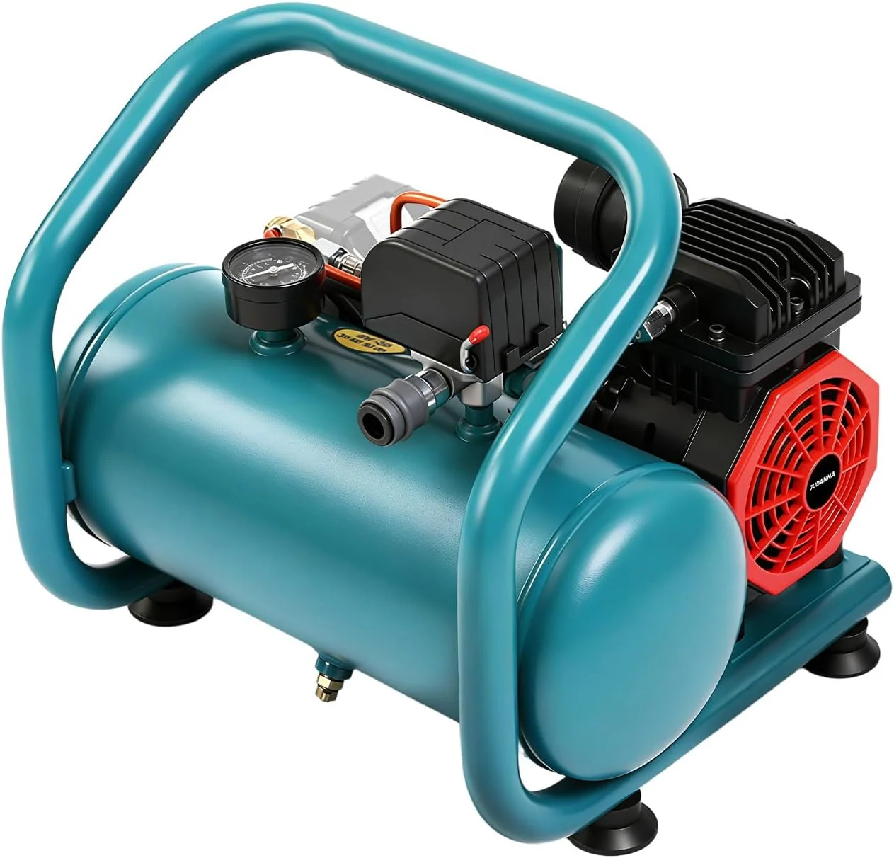 JUDANNA Kompressor, 18 V, 8 L, Kupfer, Akku Druckluft für Makita Akku, Luft