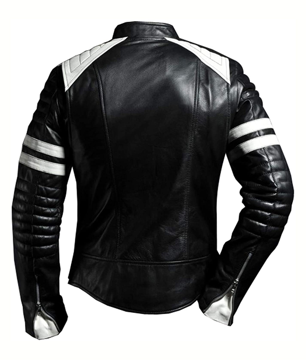 Men’s Motorcycle Black Leather Jacket