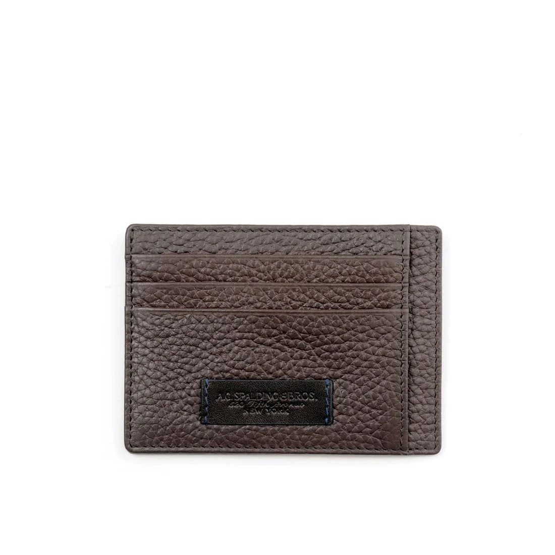 Portacarte Spalding & Bros Full Grain 6cc marrone 175030U252