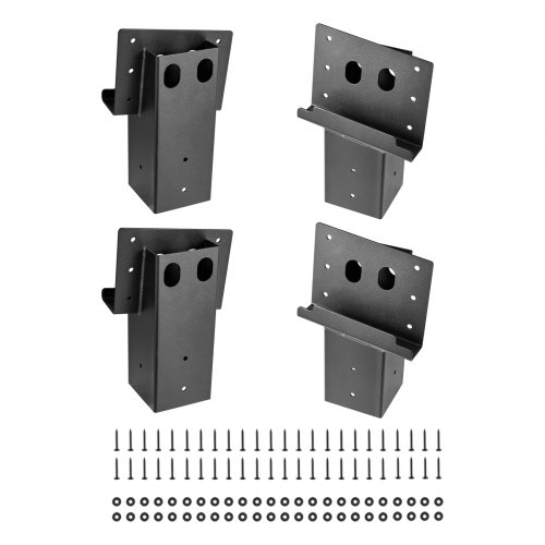 VEVOR Plattformhalterungen Halterungen passend für 88,9x88,9mm Bauholz 4er-Set