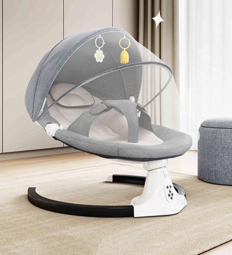 Wrneaoch 2 in 1 Sdraietta Neonati Elettrica Dondolo Neonati Elettrico con Telecomando e Bluetooth, Sdraietta Neonati 0 18 Kg con Cintura di Sicurezza a 3 Punti per Bambino 0 3 Anni : Amazon.it: Prima infanzia