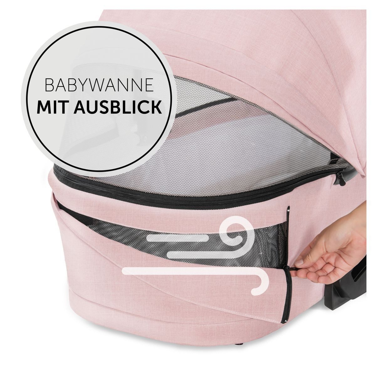 Kombi-Kinderwagen Vision X Duoset Silver - Melange Rose