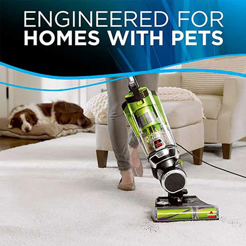 Aspirapolvere Verticale Bissell Pet Hair Eraser 1650 — Spazzola Anti-Ingrottamento Potente, Strumenti Specializzati per Animali, Sistema SmartSeal® Antiallergico e Eliminatore Odori