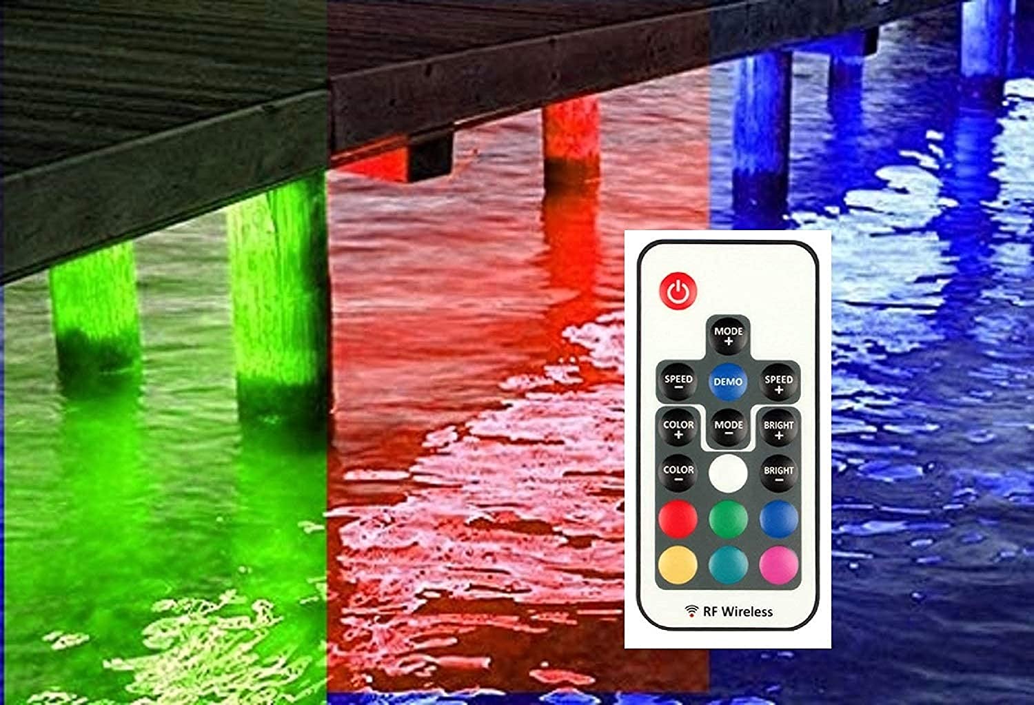 Pimp My Dock 50ft Length DIY Neon Multi-Color, Color Changing Premium LED Under Dock Accent Lighting Kit IP68 Completely Waterproof