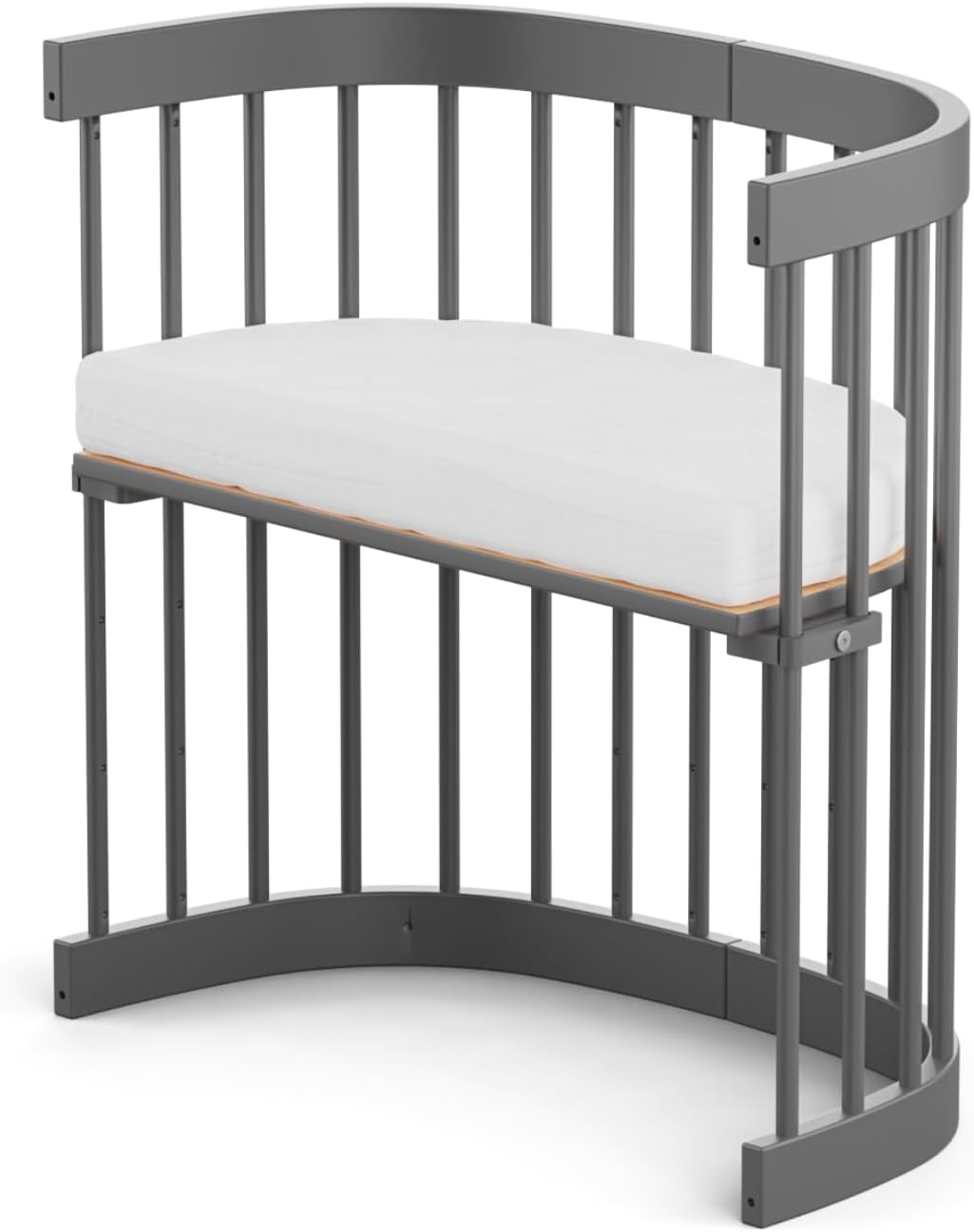 tweeto® Babybett 7 in 1 – mitwachsendes Babybett aus Holz | höhenverstellbares Beistellbett & Gitterbett | umbaubar zu Kinderbett & Laufstall (Buche Natur)