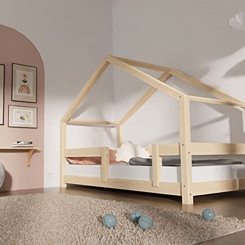 Benlemi Letto a capanna per bambini Lucky 90 x 160 Grigio Chiaro : Casa e cucina