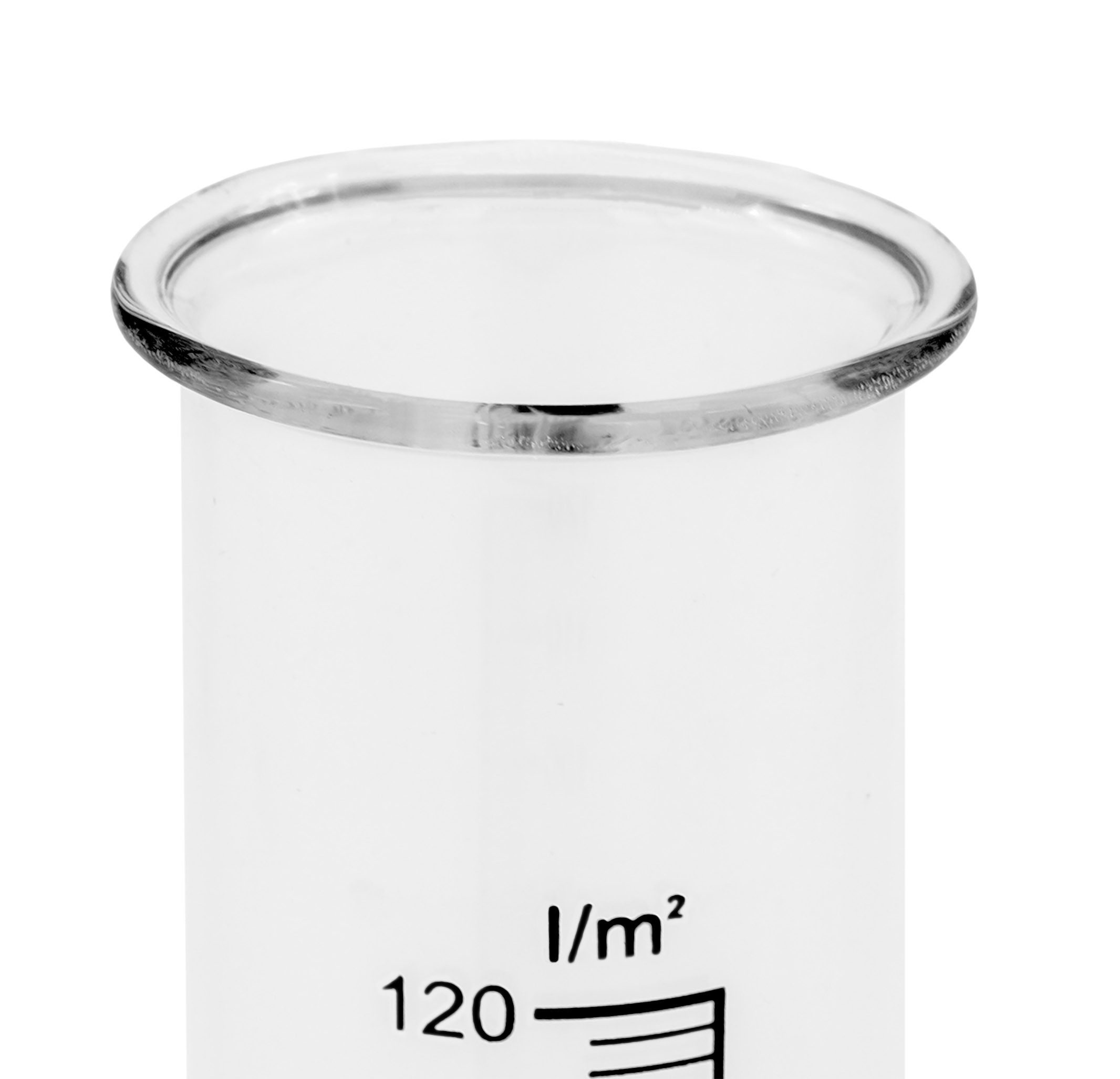 Regenmesser Regenmesser Ersatzglas mit Skala 15 x 4 cm - 2er Set
