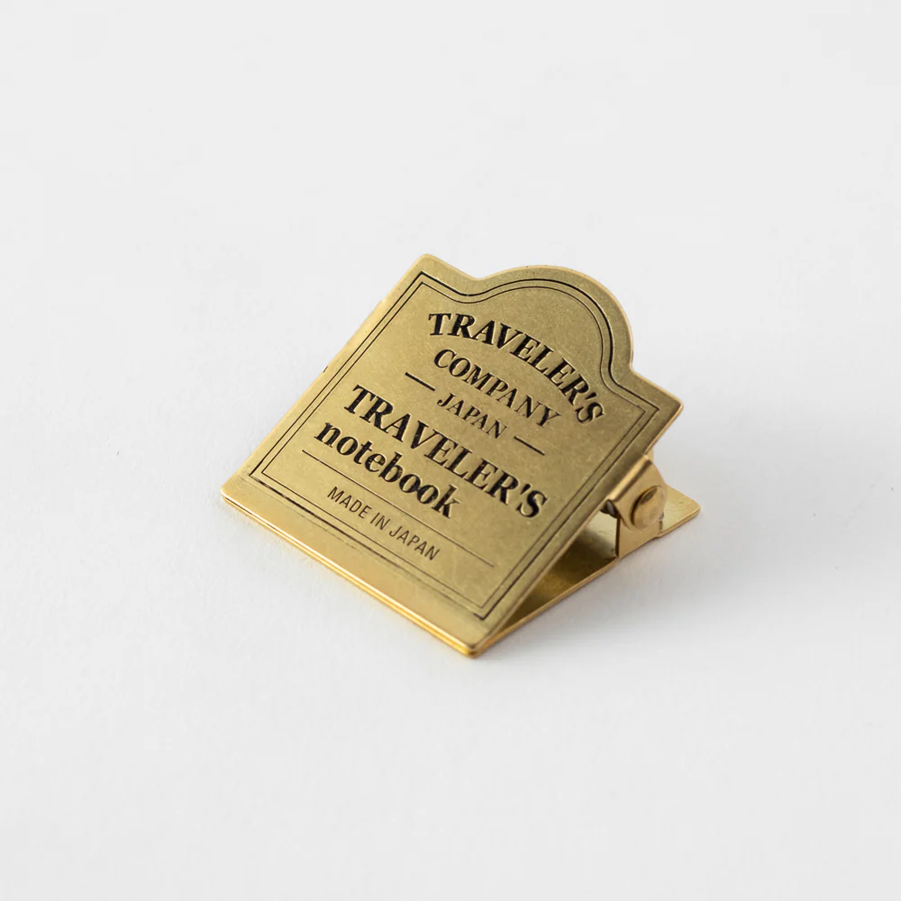 Traveler's Company - Traveler's Notebook - Brass Clip TRC Logo