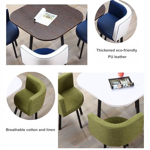YHKJLYH Set Tavolo da Pranzo Rotondo   Set Tavolo Rotondo e Sedia per conferenza per Ufficio Reception 80 cm, tavolini per Sala conferenze, mobili per Ufficio semplici : Casa e cucina