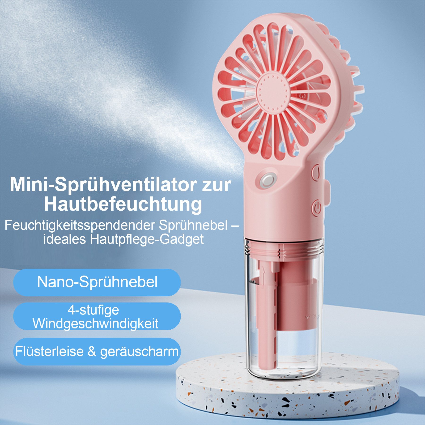 Mini USB-Ventilator Handventilator Tragbarer Handventilator Wiederaufladbarer Ventilator