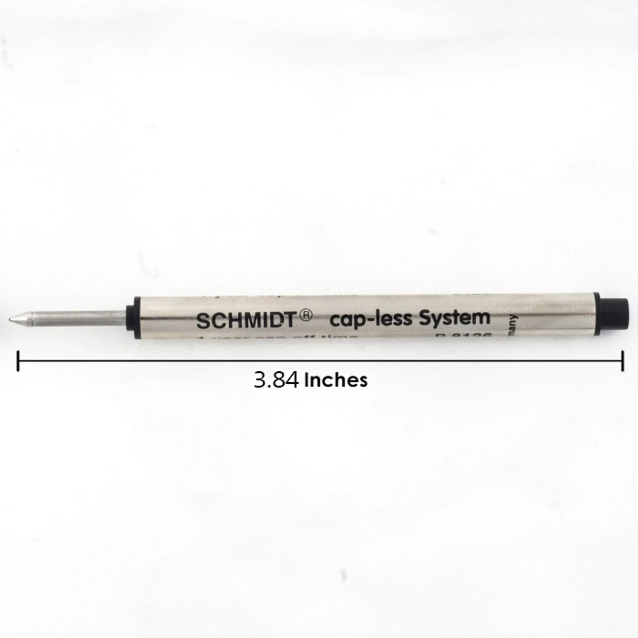 SCHMIDT P8126 SHORT CAPLESS ROLLERBALL REFILL - BLACK