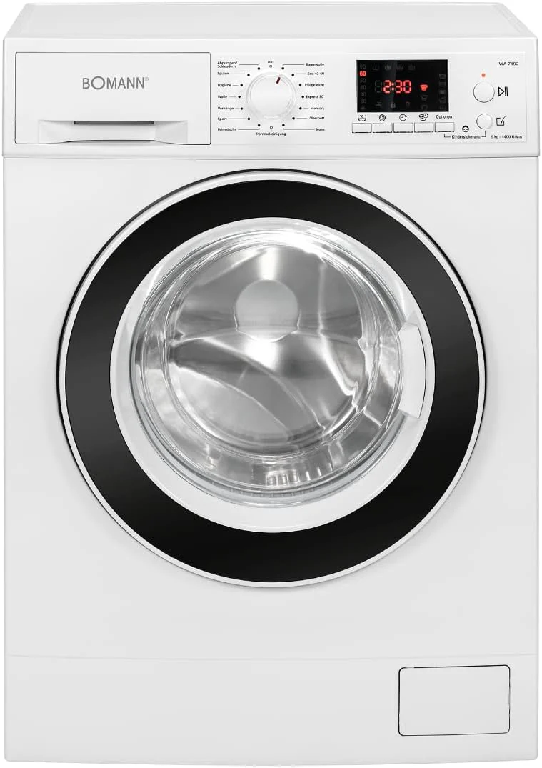 Bomann? Wasmachine 10kg | max. 1400 tpm | 10 jaar motorgarantie | effici?nte, stille en duurzame invertermotor | 15 programma's | uitgestelde start | LED-display | Washing Machine WA 7110