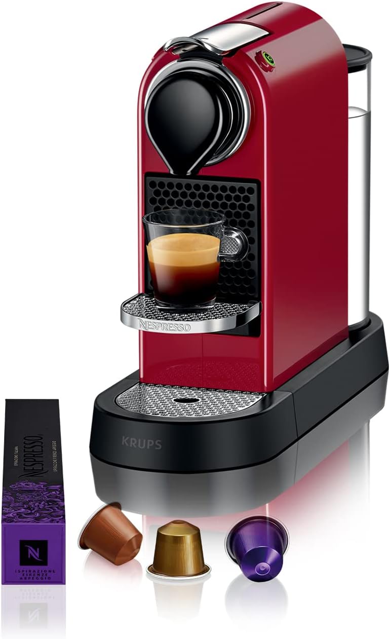 Krups Nespresso Citiz XN741B, Coffee Machine, Nespresso Capsule System, 1L Water Tank, Silver