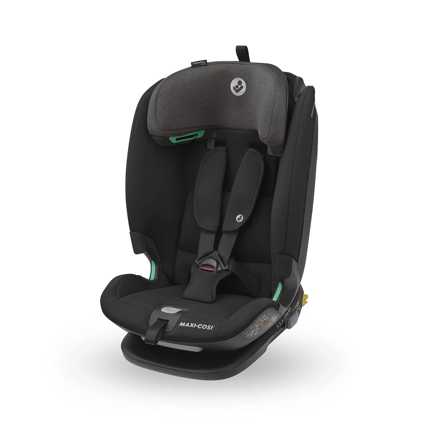 Maxi-Cosi Titan Plus i-Size, mitwachsender Kinderautositz, 15 Monat-12 Jahre (76-150 cm), G-CELL-Seitenaufprallschutz, 4 Liegepositionen, weiche Schaumstoffpolster in Kopfst��tze, Authentic Graphite