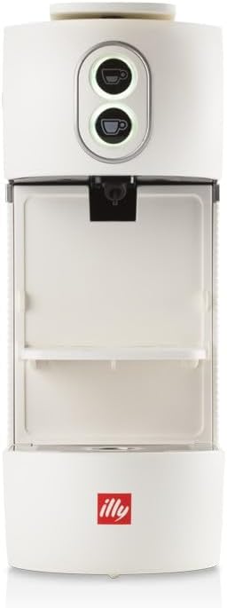 illy Nuova macchina da caffè cialda ESE 44 mm Filtro carta 1000 ml, colore bianco