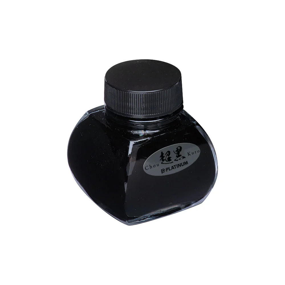 Platinum Chou Kuro Bottled Ink in Blackest Black - 60mL