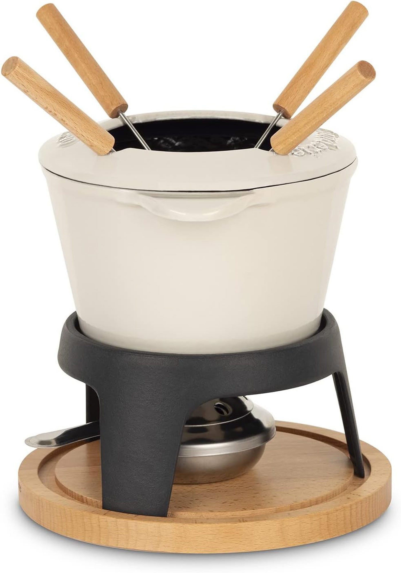 Fondue Mont Joly La Fonderie 1890 Fondue Set in Holz-Optik