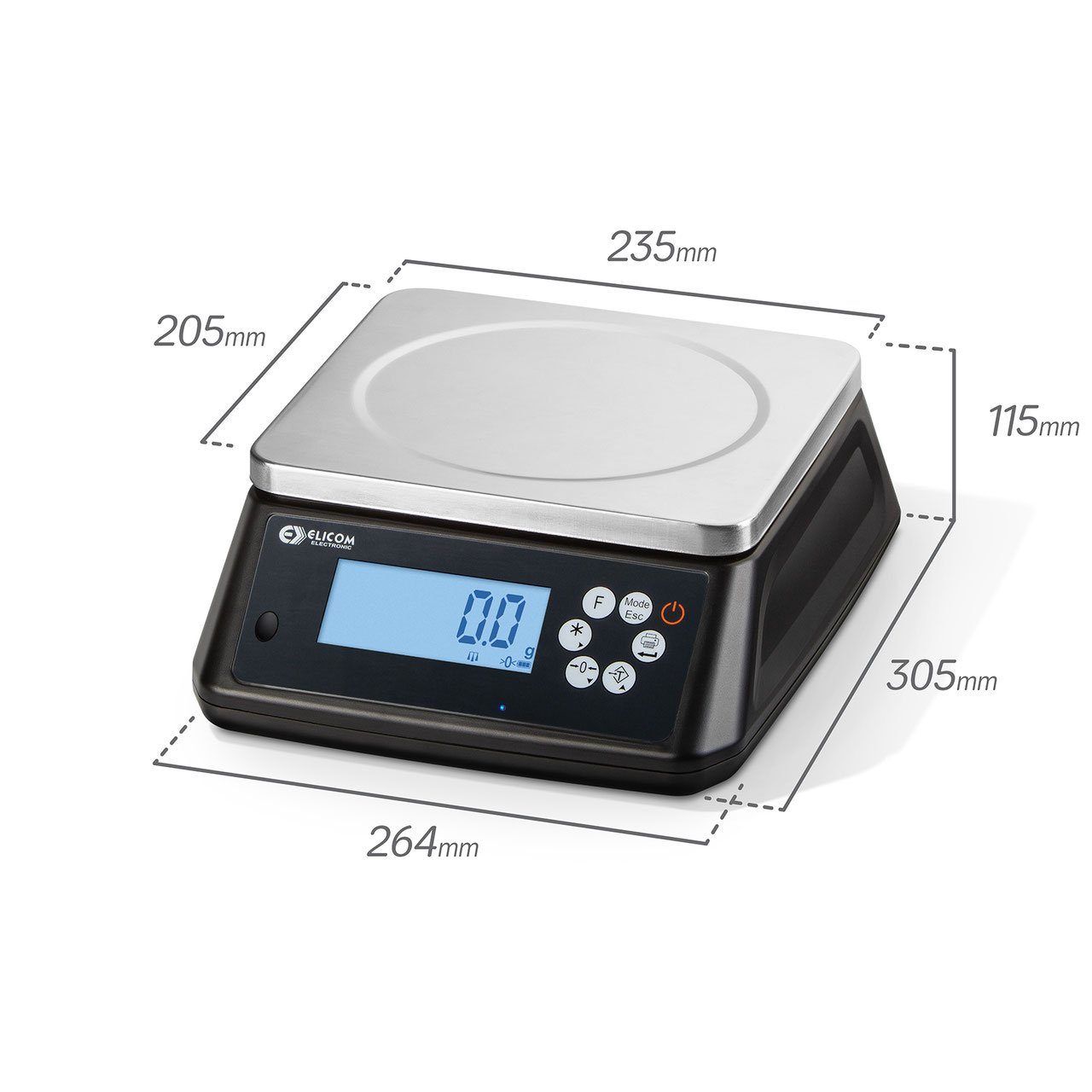 Feinwaage Geeichte Tischwaage Imkerwaage 1,5/3kg Ablesbarkeit 0.5/1g Honigwaage
