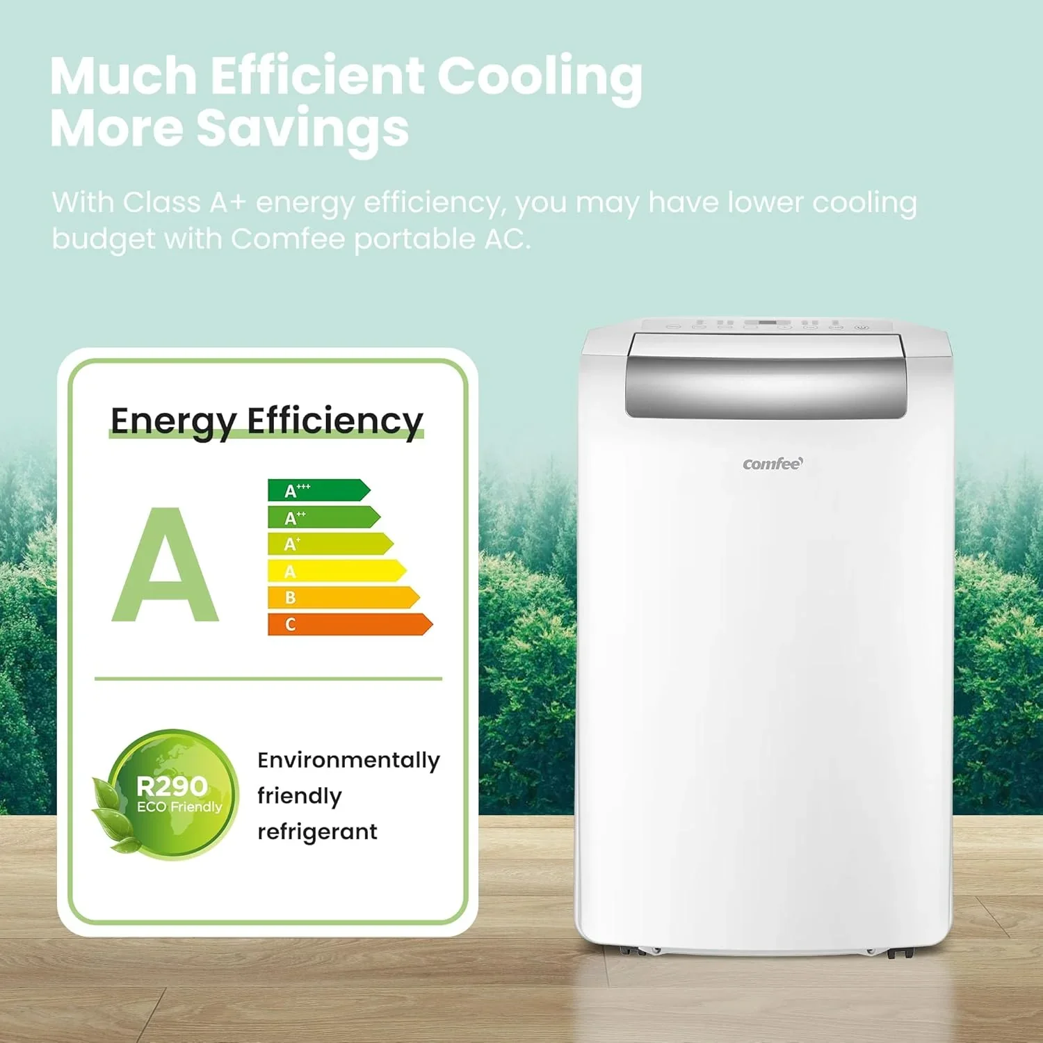 Comfee Mobiles Klimagert Easy Cool 2.0, 7000 BTU 2,0kW, K��hlen&Ventilieren&Entfeuchten, Raumgre bis 68m(25�O), APP-Steuerung/Alexa/Google Home/IFTTT, Mobile Klimaanlage mit Abluftschlauch