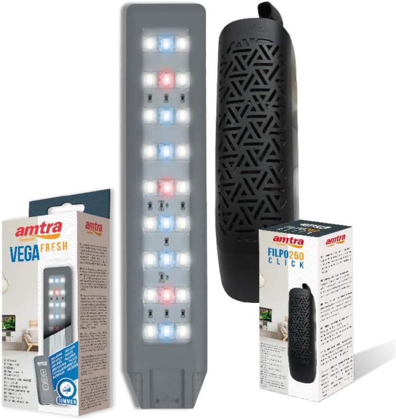AMTRA NANOTANK SYSTEM 60   Acquario in vetro completo di luce LED e filtro / cm 38x38x43 / 60 Litri : Amazon.it