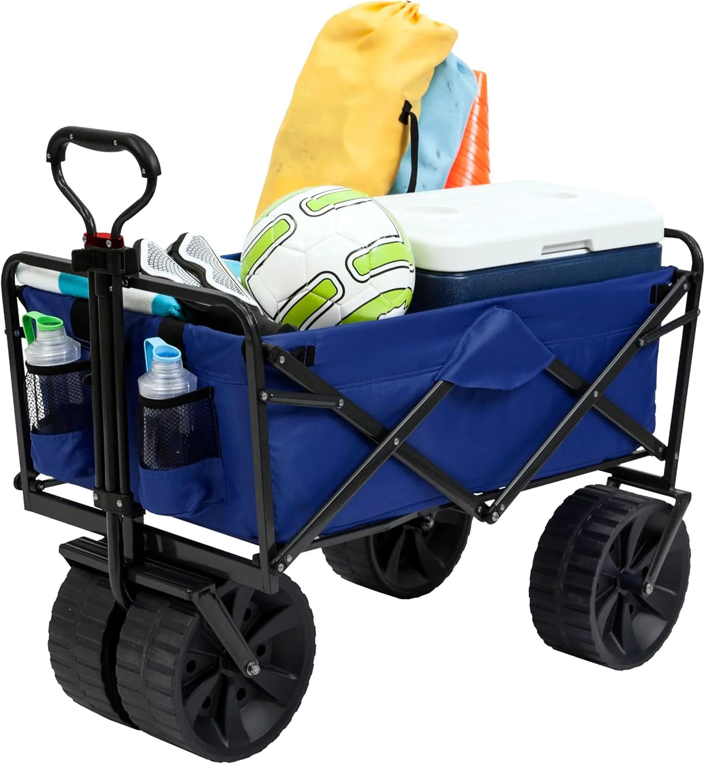 All Terrain Beach Wagon with Table Folding Cart with Wheels