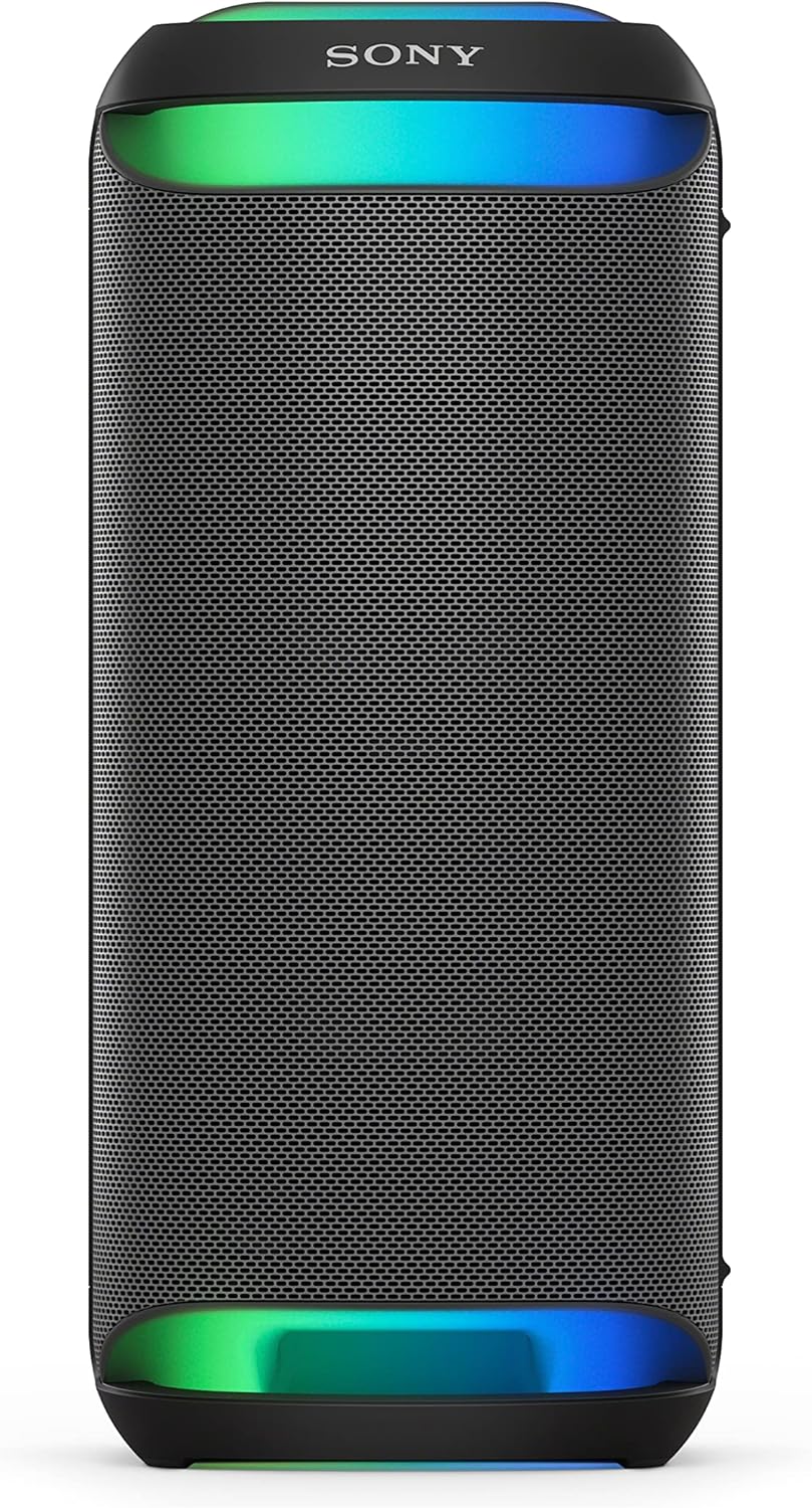 SRS-XV800 - Altoparlante wireless per feste con potente audio a 360° e MEGA BASS - 25 ore di durata a batteria, portatile, per interni ed esterni, illuminazione, karaoke - nero