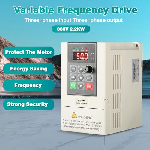 inverter per motori 230 380 Ingresso monofase 220V Uscita trifase 380V 2,2KW Inverter di frequenza CNC Inverter di frequenza Modello di fabbrica JLS E 2S 2,2GB 4T (con cavo di estensione 2m) : Amazon.it: Commercio, Industria e Scienza