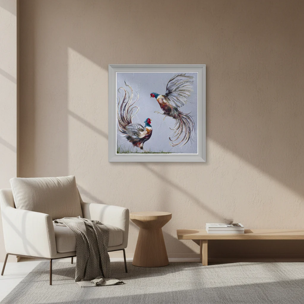 It Takes Two to Tango �C Framed Canvas Print by Nicola Jane Rowles