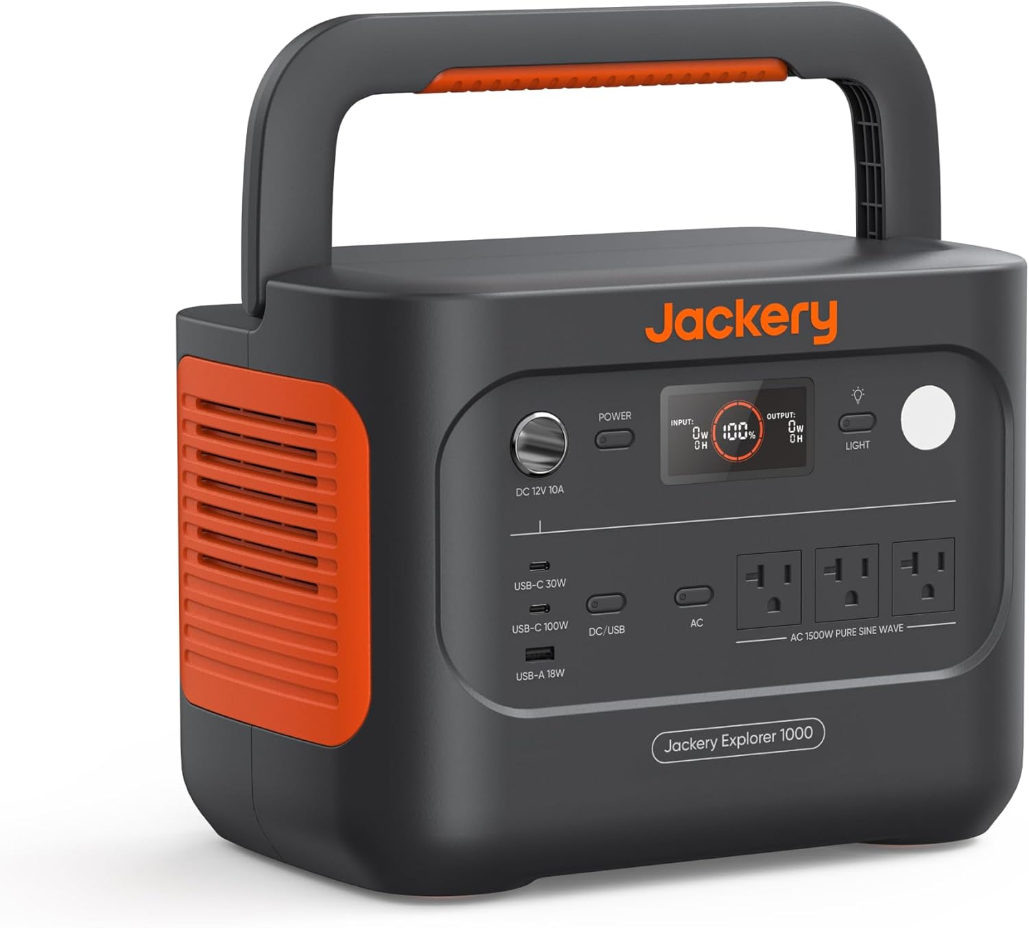 Jackery Explorer 1000 v2 Portable Power Station(2024 New) 1070Wh LiFePO4 Battery 1500W AC/100W USB-C Output  1 Hr Fast Charge  Solar Generator for Outdoor Camping Off-grid Living RV Emergency (Renewed)