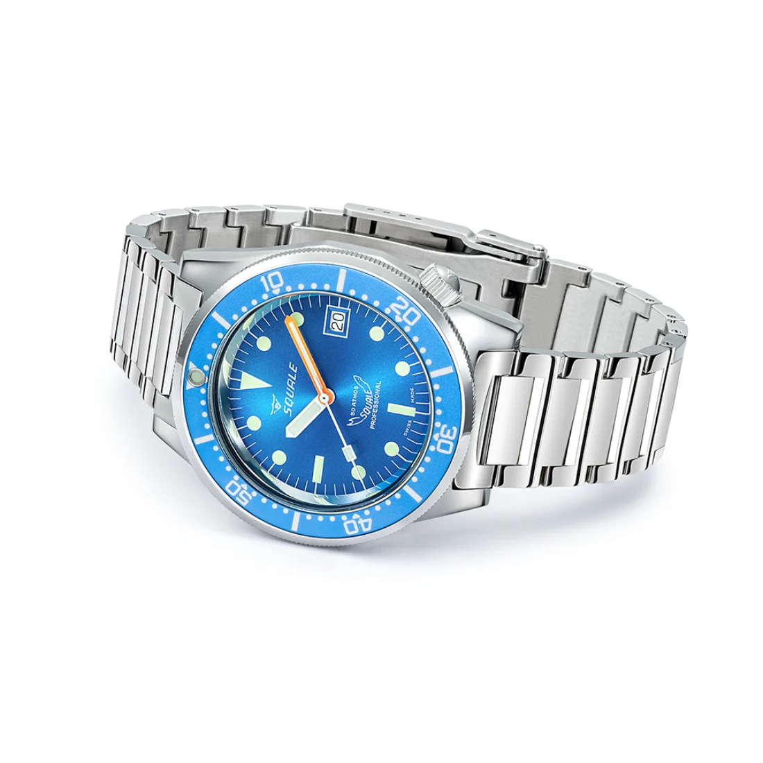Orologio Squale 1521 diver 500mt blu acciaio lucido 1521OCN.SQ20L
