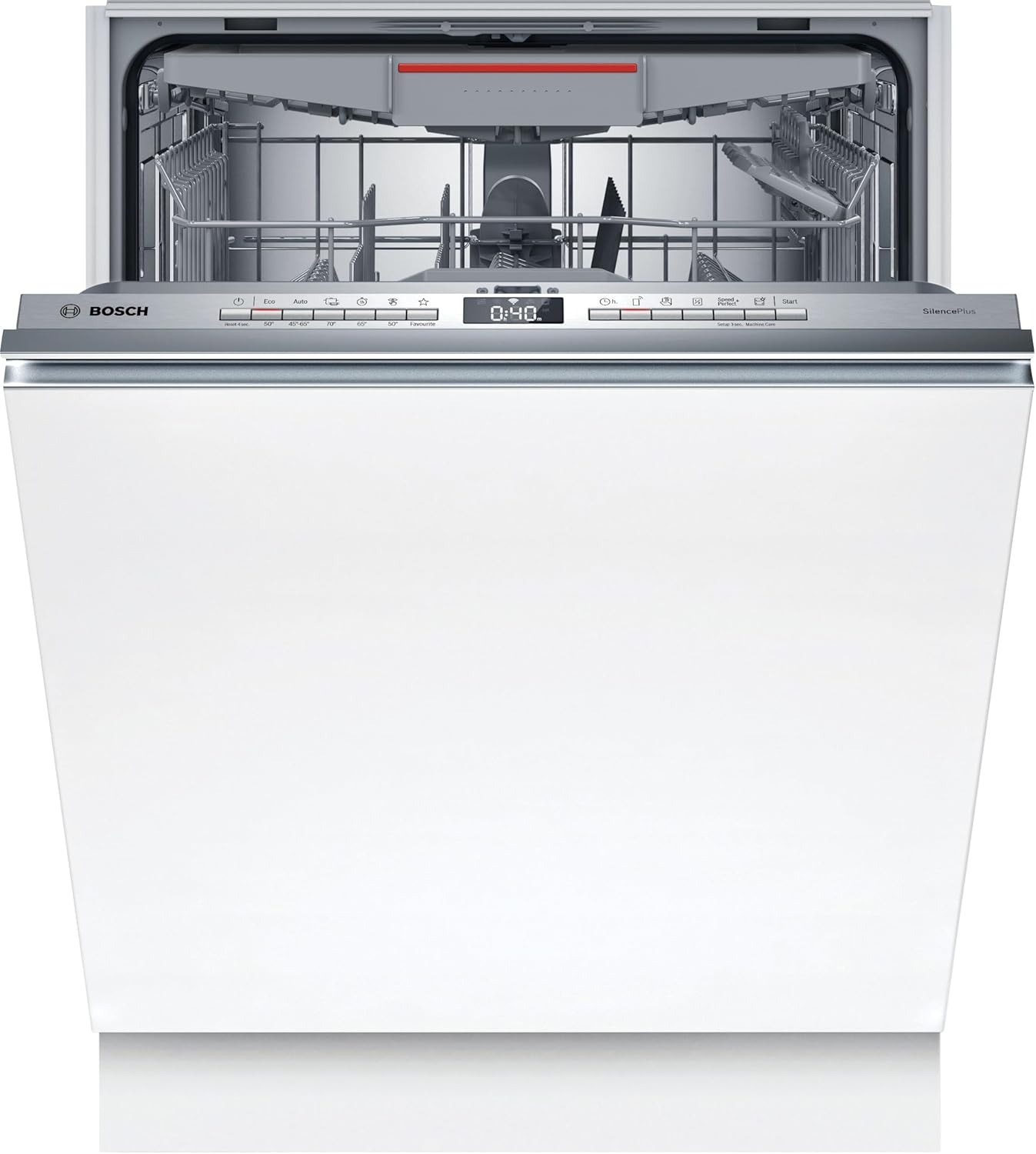 Bosch Elettrodomestici SMV4ECX21E Serie 4, Lavastoviglie da incasso a scomparsa totale, Home Connect, EfficientDry, InfoLight, Programma Preferito, 60 cm