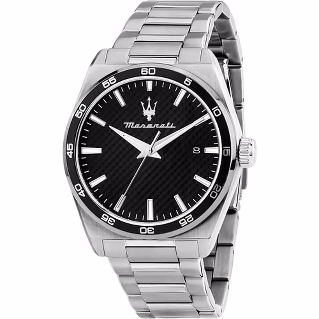 Orologio Maserati Velocit�� in acciaio lunetta e quadrante nero R8853152002