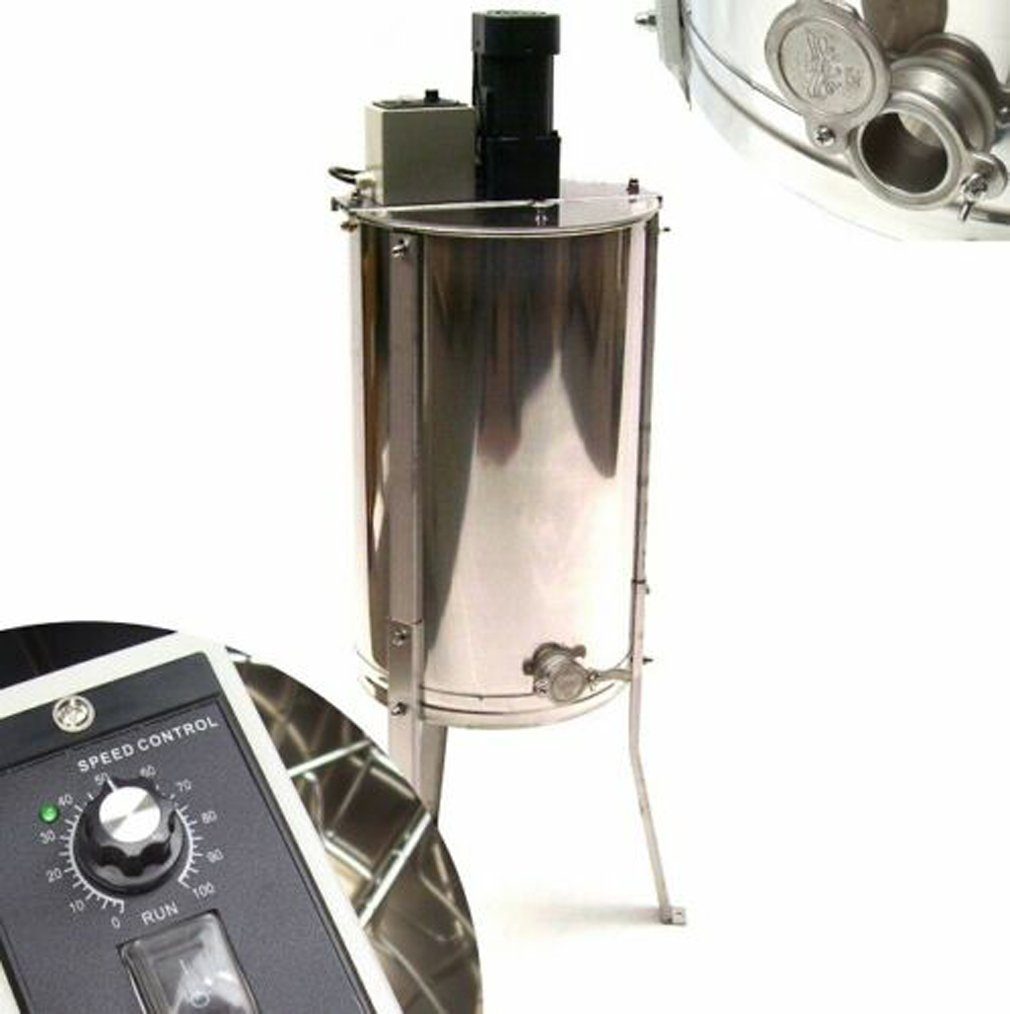 Zentrifugenentsafter Honigschleuder 3 Rahmen 3 Waben E6572 Edelstahl Imker
