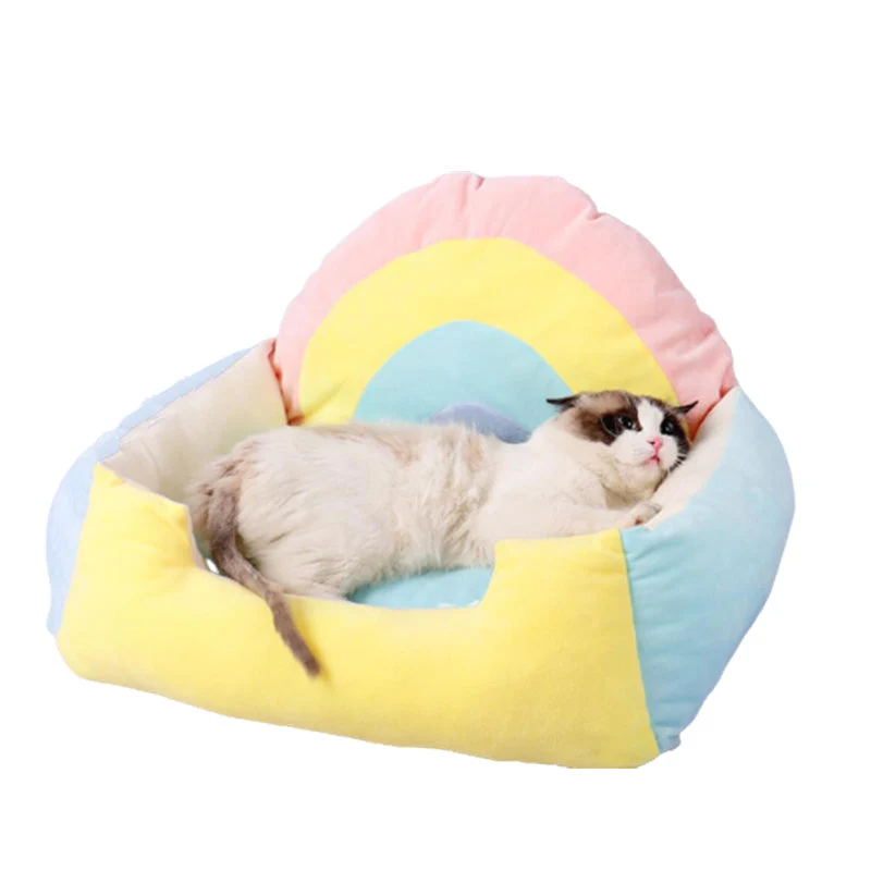 Cat Tent Bed Indoor Pet House with Soft Cushion