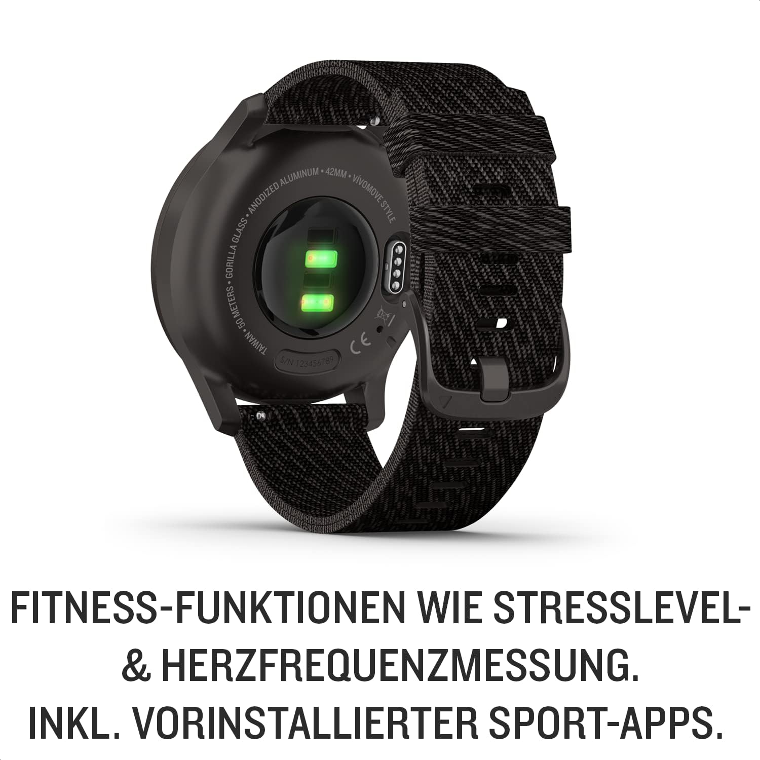 Unisex – Erwachsene vívomove Style, Schwarz/Nylon, M, 010-02240-03